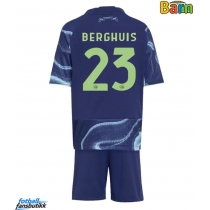Ajax Steven Berghuis #23 Bortedraktsett Barn 2025-26 Kortermet (+ Korte bukser)